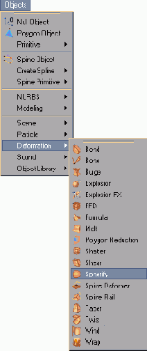 Вызовите команду Obiect > Deformation
